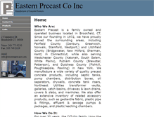 Tablet Screenshot of easternprecast.com